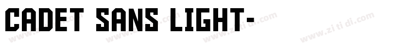 Cadet Sans Light字体转换